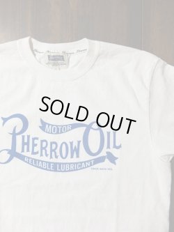 画像2: ★再入荷★PHERROW'S フェローズ - '' PHERROW OIL '' プリントTシャツ　ホワイト