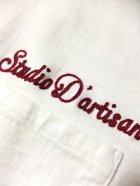 他の写真2: STUDIO D'ARTISAN ダルチ - 吊り編みP付き刺繍半袖Tシャツ　オフホワイト
