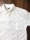 画像2: PHERROW'S フェローズ - 半袖ボタンダウンシャツ　ホワイト (2)