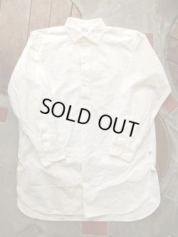 画像1: GO WEST ゴーウエスト - GRANDPA SHIRTS/SALLOR CLOTH SELVEDGE　【MADE IN JAPAN】　White