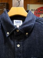 他の写真1: PHERROW'S フェローズ - ウール混デニム ボタンダウンシャツ　ノンウォッシュ　【MADE IN JAPAN】