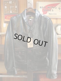 画像1: ORGUEIL オルゲイユ - Cossack Jacket (Horse Leather)　Black　【MADE IN JAPAN】