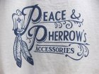 他の写真1: PHERROW'S フェローズ - PHERROW'S × PEACE コラボ プリントTシャツ　ホワイト