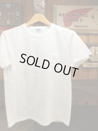 PHERROW'S フェローズ - スラブコットンプレーンクルーネックTシャツ　ホワイト　【MADE IN JAPAN】