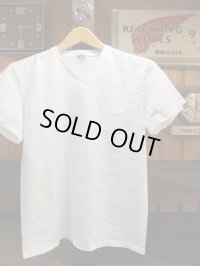 PHERROW'S フェローズ - スラブコットンプレーンVネックTシャツ　ホワイト　【MADE IN JAPAN】