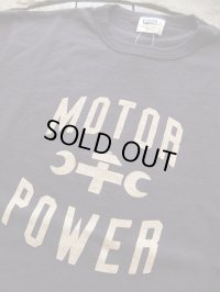 PHERROW'S フェローズ -  ”MOTOR POWER”プリントTシャツ　S,ブラック　【MADE IN JAPAN】