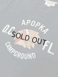 PHERROW'S フェローズ - APOPKA CAMP GROUND プリントTシャツ　S,ブラック