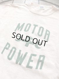 PHERROW'S フェローズ -  ”MOTOR POWER”プリントTシャツ　S,ホワイト　【MADE IN JAPAN】