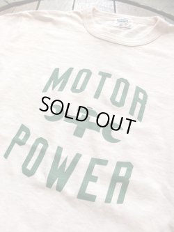 画像1: PHERROW'S フェローズ -  ”MOTOR POWER”プリントTシャツ　S,ホワイト　【MADE IN JAPAN】