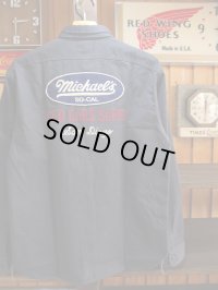 PHERROW'S フェローズ - MICHAELS カスタム ワークシャツ　S,ブラック　【MADE IN JAPAN】
