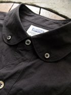 他の写真1: PHERROW'S フェローズ - プレーン ラウンドカラー 半袖 ボタンダウンシャツ　ブラック　【MADE IN JAPAN】