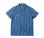 画像1: STUDIO D'ARTISAN ダルチ - オープンカラー インディゴ絣半袖シャツ  (1)