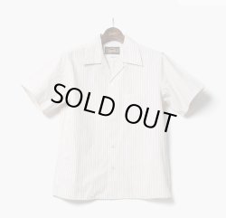 画像1: ORGUEIL オルゲイユ - Open Collared Shirt　ストライプ