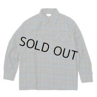 GOWEST ゴーウェスト -OUT OF BOEDER SHIRTS / WOOL CHECK　OLIVE