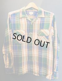 GOWEST ゴーウェスト -OUT OF BORDER SHIRTS / TRIPLE YARN TWILL CHECK GREEN