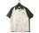 画像1: PHERROW'S フェローズ -半袖 ボーリングシャツ BOWLING SHIRTS :オフホワイト/グリーン (1)