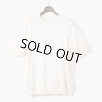 ORGUEIL オルゲイユ - Cotton Silk Knit T-Shirt: White