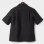 画像2: ORGUEIL オルゲイユ - Open Collar Shirt: BLACK (2)