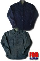 画像: F.O.B FACTORY - WOOL CPO SHIRTS　[F2285]　2カラー入荷！