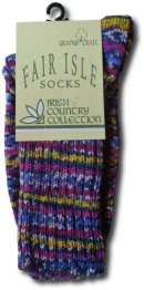 画像: GRANGE CRAFT - FAIR ISLE SOCKS サイズが揃いました！