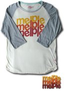 画像: Melple - 3連ロゴ 7分袖ラグランTシャツ　[12SP-ｍｐ049]　H.グレー