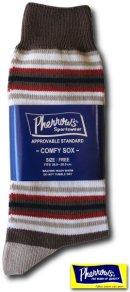 画像: PHERROW'S - ラグ柄ソックス [COMFY SOX-1]　 ベージュ　アップしました！！