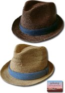 画像: GO HEMP - INDIGO STRAW HAT　［GHG0031MAD］　２カラー入荷！！