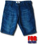 画像: F.O.B factory  - Relax Duenim Shorts ［F4128］　ユーズドウォッシュ入荷しました！