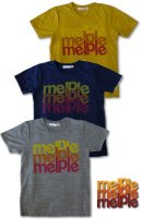 画像: Melple - 三連ロゴ プリントTシャツ　3カラー