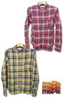 画像: Melple  - LINEN CHECK B.D SHIRTS