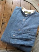 画像: ORGUEIL - Band Collar Shirt