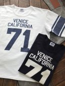 画像: PHERROW'S - VENICE CAL 71 フットボールTシャツ