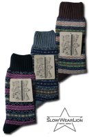 画像: Slow Wear Lion - FAIR ISLE SOCKS　[TA-9326]　3カラー入荷！