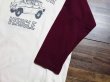 画像7: STUDIO D'ARTISAN ダルチ - " LIGHT MOTOR VEHICLE " 7分袖ラグランTシャツ　ベージュ×バーガンディー