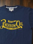 画像2: ★再入荷★PHERROW'S フェローズ - '' PHERROW OIL '' プリントTシャツ　サンバーンネイビー