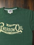 画像2: ★再入荷★PHERROW'S フェローズ - '' PHERROW OIL '' プリントTシャツ　グリーン