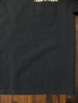 画像3: STUDIO D'ARTISAN ダルチ - 吊り編みP付き刺繍半袖Tシャツ　ブラック