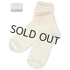 画像: ★再入荷★GO HEMP ゴーヘンプ - BALTIC MIDDLE SOCKS　グリーン