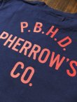 画像11: PHERROW'S フェローズ - '' 25th Anniversary '' プリントTシャツ　インディゴブルー