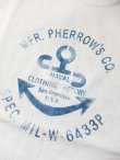 画像8: PHERROW'S フェローズ - ''MFR PHERROW'S Co.''ワッペン付きプリントTシャツ　ホワイト