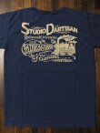 画像8: STUDIO D'ARTISAN ダルチ - 吊り編み半袖Tシャツ　ネイビー