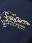 画像6: STUDIO D'ARTISAN ダルチ - 吊り編み半袖Tシャツ　ネイビー