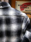 画像8: Upscape Audience オーディエンス - コットンフランネルチェック ワイドスプレッドボタンダウン長袖シャツ【MADE IN JAPAN】　White×Black Check