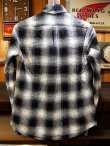 画像7: Upscape Audience オーディエンス - コットンフランネルチェック ワイドスプレッドボタンダウン長袖シャツ【MADE IN JAPAN】　White×Black Check