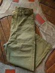 画像1: GO WEST ゴーウエスト - UNIQUE DIY PANTS/SULFIDE DYE LIGHToz DUCK　OLIVE　【MADE IN JAPAN】