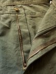 画像8: GO WEST ゴーウエスト - UNIQUE DIY PANTS/SULFIDE DYE LIGHToz DUCK　OLIVE　【MADE IN JAPAN】