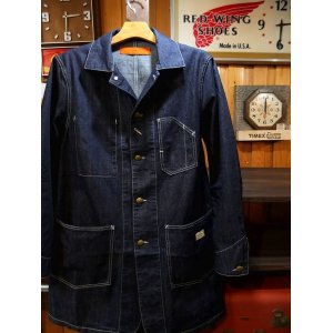 画像: GO WEST ゴーウエスト - ENGINEER COAT/8oz WORK DENIM　ONE WASH　【MADE IN JAPAN】