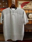 画像1: ORGUEIL オルゲイユ - Short Sleeve Knit　Grey【MADE IN JAPAN】