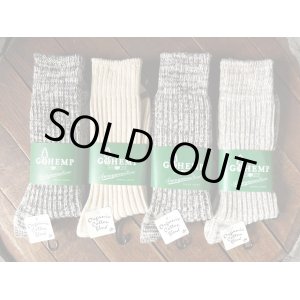 画像: GO HEMP ゴーヘンプ - ORGANIC COTTON×HEMP PILE CREW SOCKS×ANONYMOUSISIM　【MADE IN JAPAN】