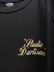 画像7: STUDIO D'ARTISAN ダルチ - USAコットン定番Ｔシャツ　ブラック　【MADE IN JAPAN】　